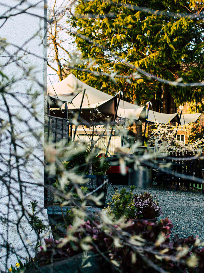 The Garden Bar at The George Hotel, Inveraray, Argyll. Scotland.